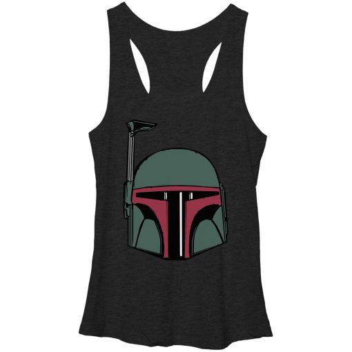 Women’s Star Wars Boba Fett Helmet Racerback Tank Top