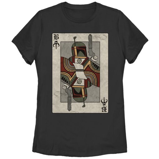 Women’s Star Wars Boba Fett Playing Card T-Shirt