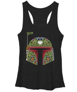 Women’s Star Wars Boba Fett Sugar Skull Racerback Tank Top