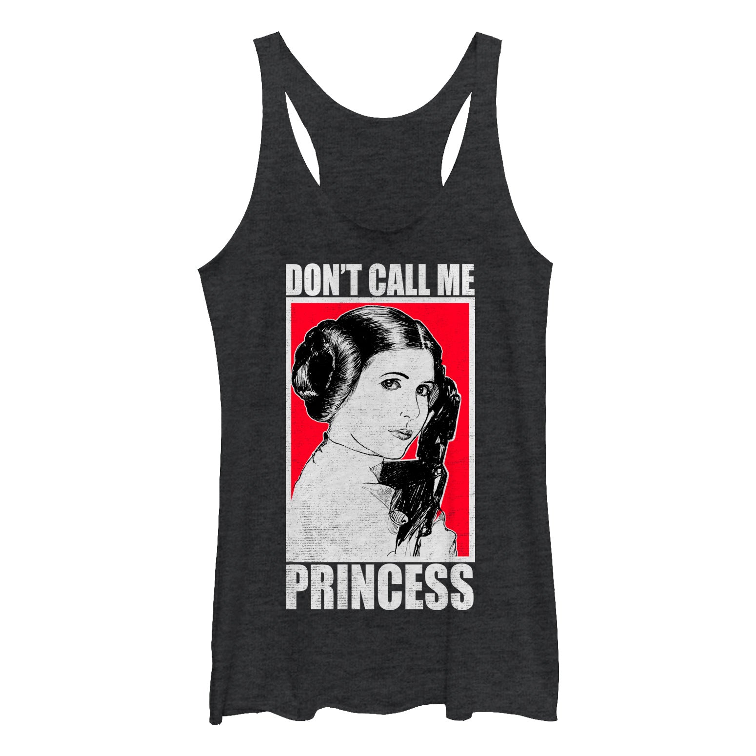 Women's Star Wars Bold Don't Call Me Princess Leia Racerback Tank Top Women's Star Wars Bold Don't Call Me Princess Leia Racerback Tank Top
