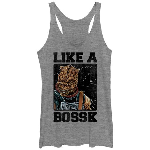 Women’s Star Wars Bounty Hunter Like a Bossk Racerback Tank Top