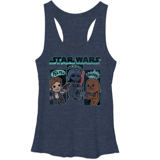 Women’s Star Wars Cartoon Sounds Racerback Tank Top