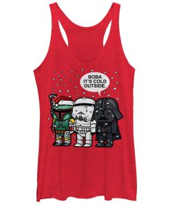 Women’s Star Wars Christmas Boba It’s Cold Outside Racerback Tank Top