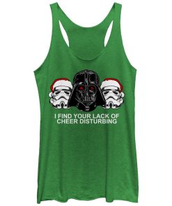 Women’s Star Wars Christmas Empire Lack of Cheer Disturbing Racerback Tank Top