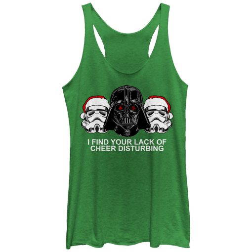 Women’s Star Wars Christmas Empire Lack of Cheer Disturbing Racerback Tank Top