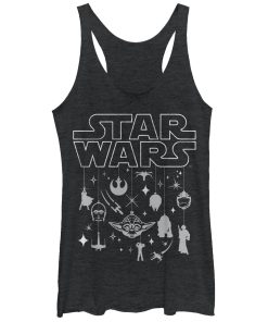 Women’s Star Wars Christmas Logo Ornaments Racerback Tank Top