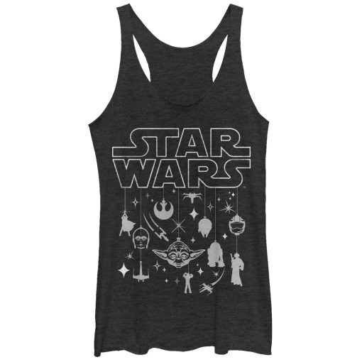 Women’s Star Wars Christmas Logo Ornaments Racerback Tank Top