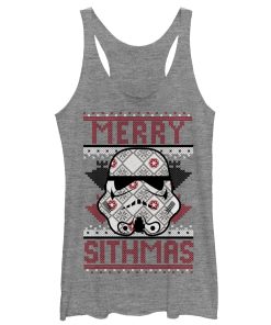 Women’s Star Wars Christmas Merry Sithmas Racerback Tank Top
