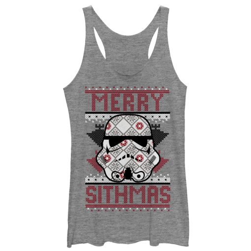 Women’s Star Wars Christmas Merry Sithmas Racerback Tank Top