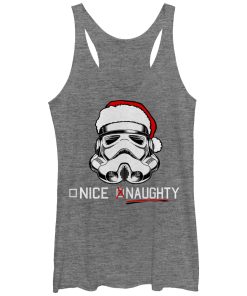 Women’s Star Wars Christmas Stormtrooper Naughty List Racerback Tank Top