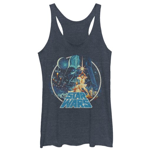 Women’s Star Wars Classic Scene Circle Racerback Tank Top