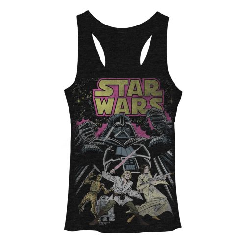 Women’s Star Wars Comic Cover Racerback Tank Top