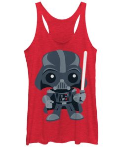 Women’s Star Wars Cute Cartoon Darth Vader Racerback Tank Top