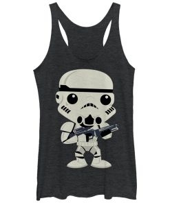 Women’s Star Wars Cute Cartoon Stormtrooper Racerback Tank Top