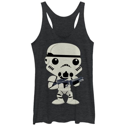 Women’s Star Wars Cute Cartoon Stormtrooper Racerback Tank Top