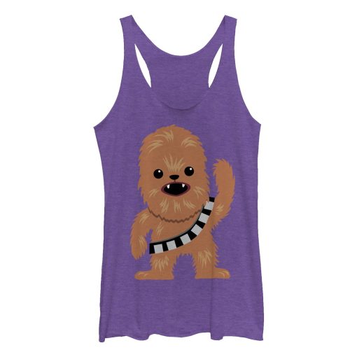 Women’s Star Wars Cute Chewbacca Cartoon Racerback Tank Top