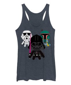 Women’s Star Wars Cute Dark Side Cartoons Racerback Tank Top