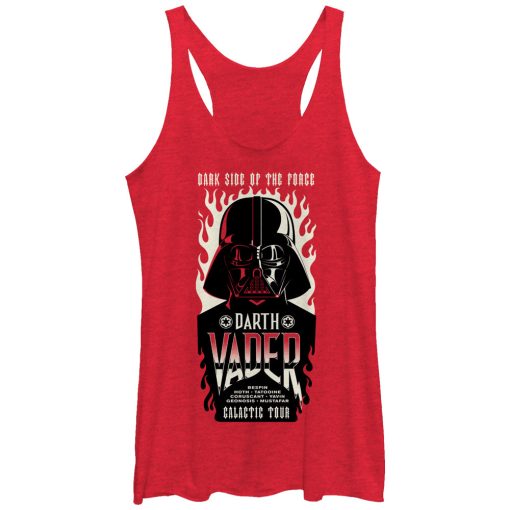 Women’s Star Wars Dark Side Concert Poster Racerback Tank Top