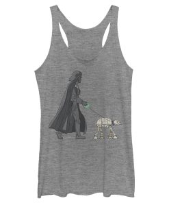 Women’s Star Wars Darth Vader AT-AT Walking the Dog Racerback Tank Top