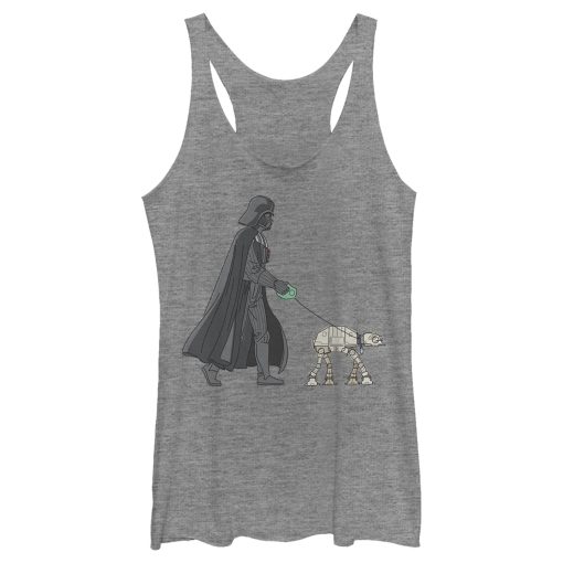 Women’s Star Wars Darth Vader AT-AT Walking the Dog Racerback Tank Top