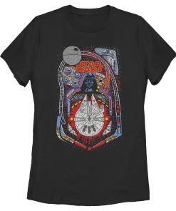 Women’s Star Wars Darth Vader Death Star Pinball T-Shirt