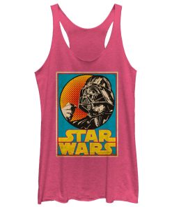 Women’s Star Wars Darth Vader Trading Card Racerback Tank Top