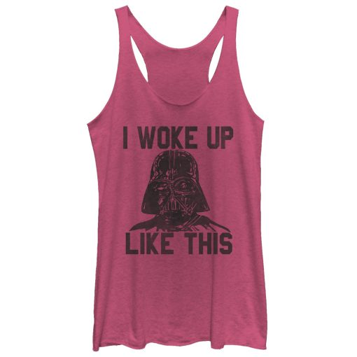 Women’s Star Wars Darth Vader Woke Up Like This Racerback Tank Top