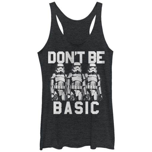 Women’s Star Wars Don’t Be Basic Stormtroopers Racerback Tank Top