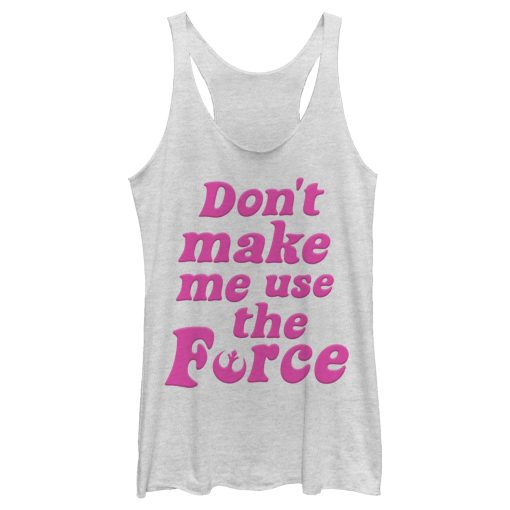 Women’s Star Wars Don’t Make Me Use the Force Racerback Tank Top