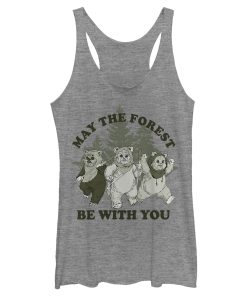 Women’s Star Wars Ewok May The Forest Racerback Tank Top