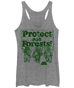 Women’s Star Wars Ewok Protect Our Forests Racerback Tank Top