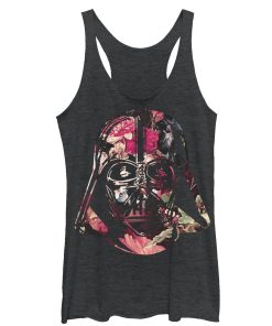 Women’s Star Wars Floral Print Vader Racerback Tank Top