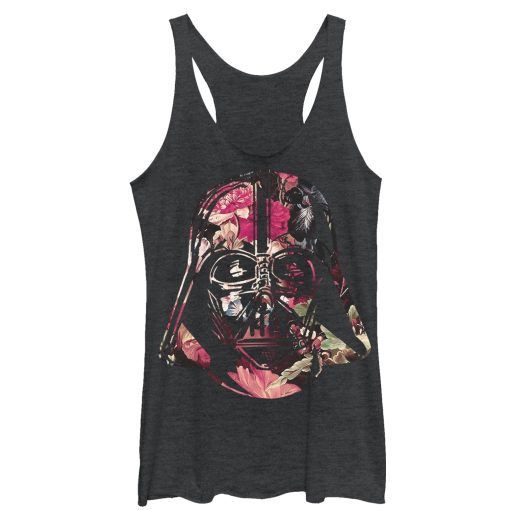 Women’s Star Wars Floral Print Vader Racerback Tank Top