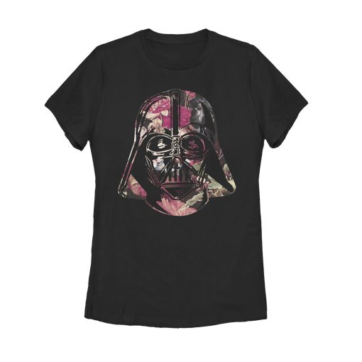 Women’s Star Wars Floral Print Vader T-Shirt