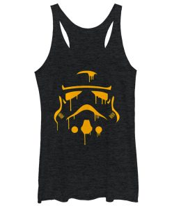 Women’s Star Wars Halloween Dripping Stormtrooper Helmet Racerback Tank Top
