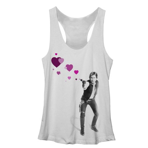 Women’s Star Wars Han Shot Hearts Racerback Tank Top