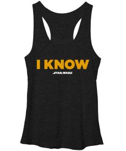 Women’s Star Wars Han Solo I Know Racerback Tank Top
