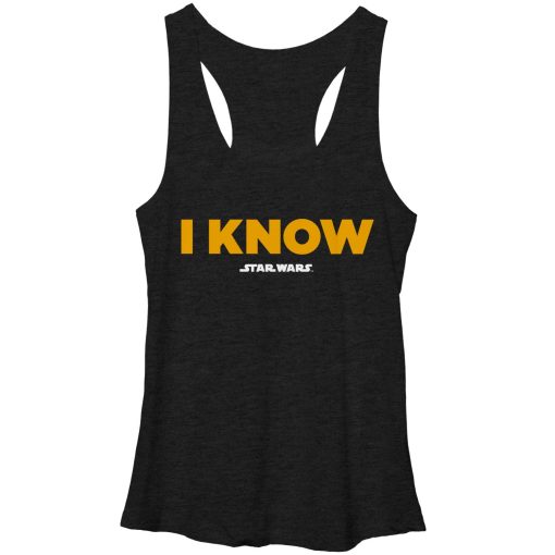 Women’s Star Wars Han Solo I Know Racerback Tank Top