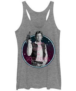 Women’s Star Wars Han Solo Not a Scoundrel Racerback Tank Top