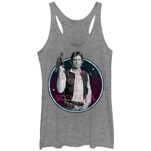 Women’s Star Wars Han Solo Not a Scoundrel Racerback Tank Top