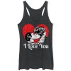 Women’s Star Wars Han and Leia I Love You Heart Racerback Tank Top