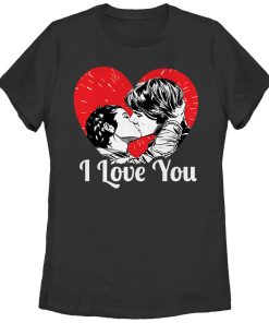 Women’s Star Wars Han and Leia I Love You Heart T-Shirt