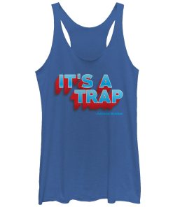 Women’s Star Wars It’s a Trap Ackbar Quote Racerback Tank Top