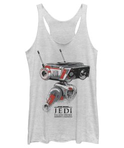 Women’s Star Wars Jedi Fallen Order BD-1 Grunge Racerback Tank Top