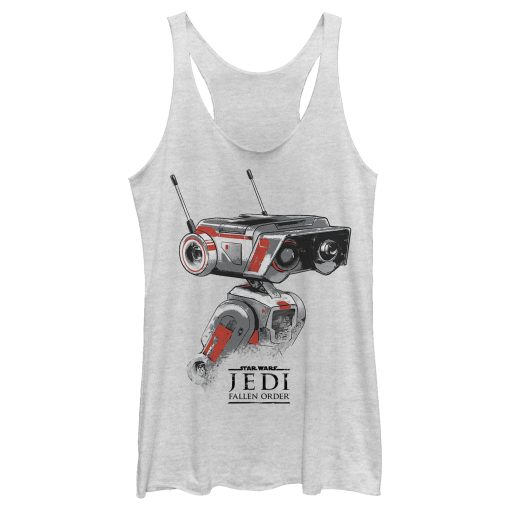 Women’s Star Wars Jedi Fallen Order BD-1 Grunge Racerback Tank Top