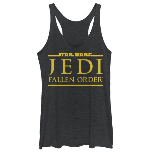 Women’s Star Wars Jedi Fallen Order Golden Logo Racerback Tank Top