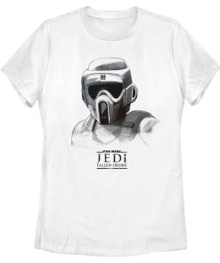 Women’s Star Wars Jedi Fallen Order Grayscale Scout Trooper T-Shirt