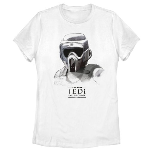 Women’s Star Wars Jedi Fallen Order Grayscale Scout Trooper T-Shirt