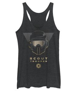 Women’s Star Wars Jedi Fallen Order Scout Trooper Helmet Racerback Tank Top