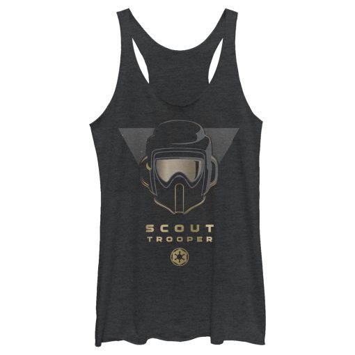 Women’s Star Wars Jedi Fallen Order Scout Trooper Helmet Racerback Tank Top